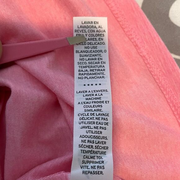 RBX Active Soft V-Neck Tee Pink Marled Flowy Knit Short‎ Sleeve Athletic S - Picture 8 of 8